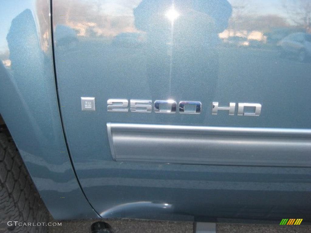2009 Sierra 2500HD SLE Extended Cab 4x4 - Stealth Gray Metallic / Ebony photo #8