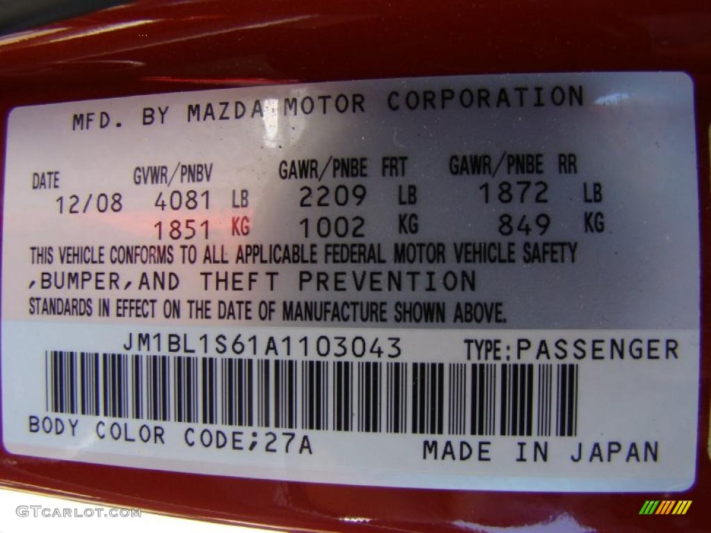 2010 MAZDA3 s Grand Touring 4 Door - Velocity Red Mica / Black photo #15