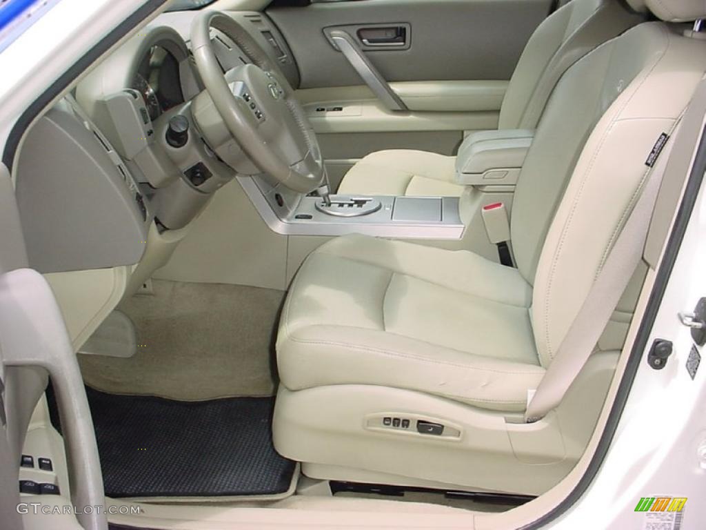 2003 FX 45 AWD - Ivory Pearl White / Willow photo #18