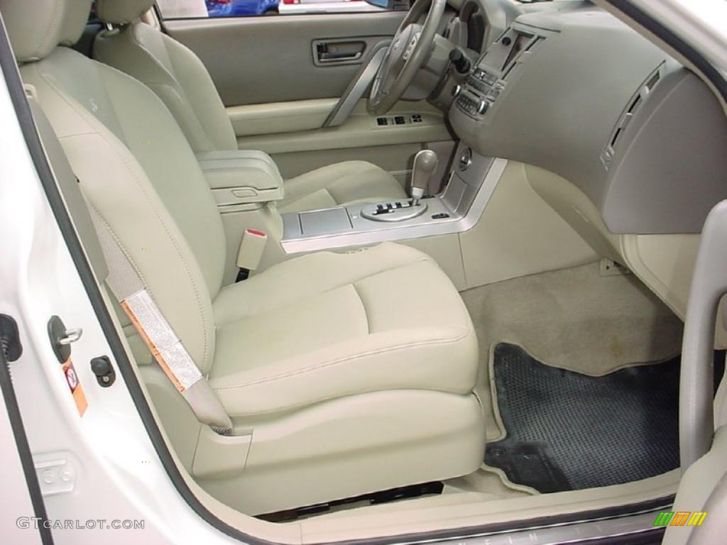 2003 FX 45 AWD - Ivory Pearl White / Willow photo #20
