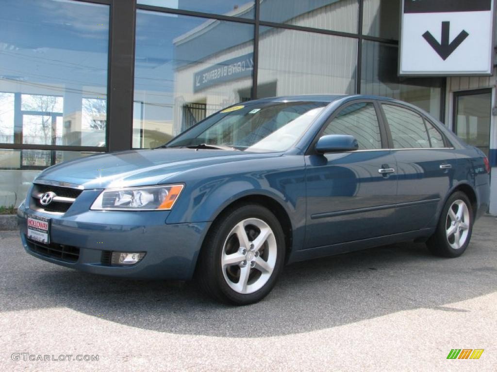 2006 Sonata GLS V6 - Aquamarine Pearl / Gray photo #1