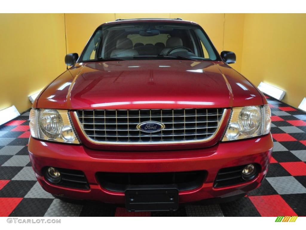 2004 Explorer XLT 4x4 - Redfire Metallic / Graphite photo #2