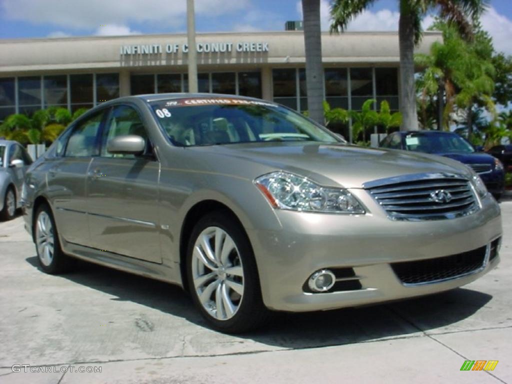 2008 M 35 Sedan - Sahara Sandstone / Wheat photo #1