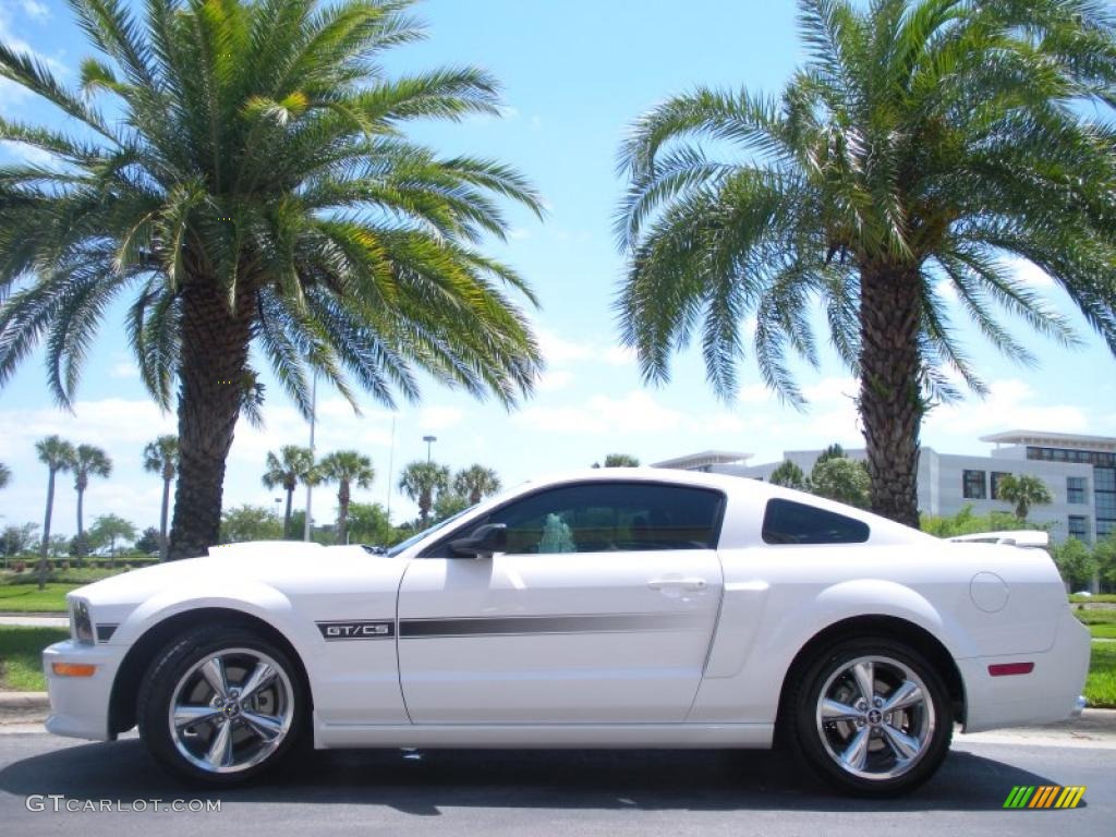 Performance White Ford Mustang