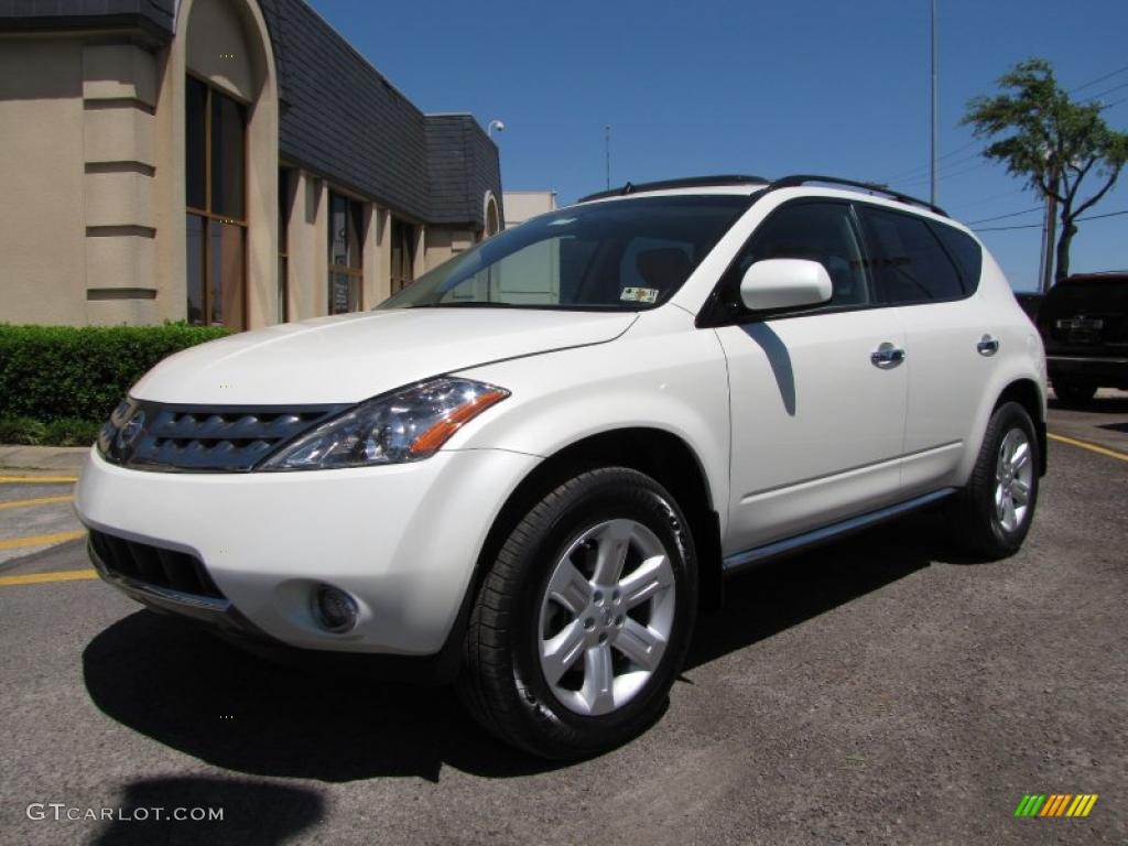 2007 Murano SL - Glacier Pearl White / Cafe Latte photo #3