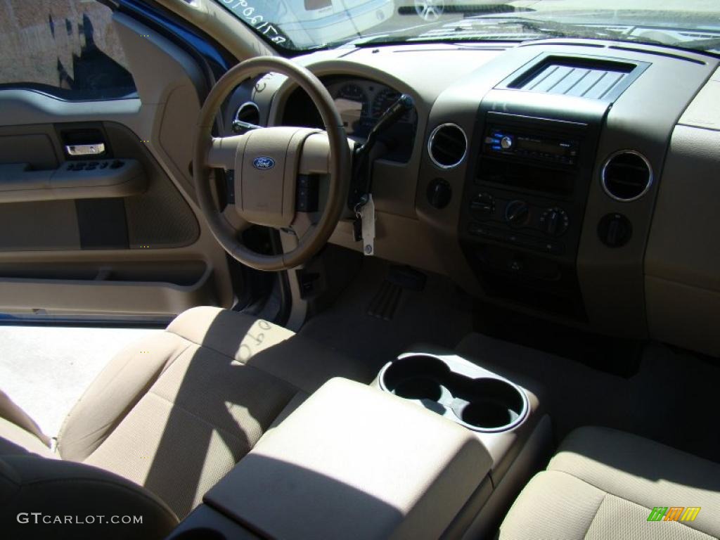 2006 F150 XLT SuperCab 4x4 - True Blue Metallic / Tan photo #19