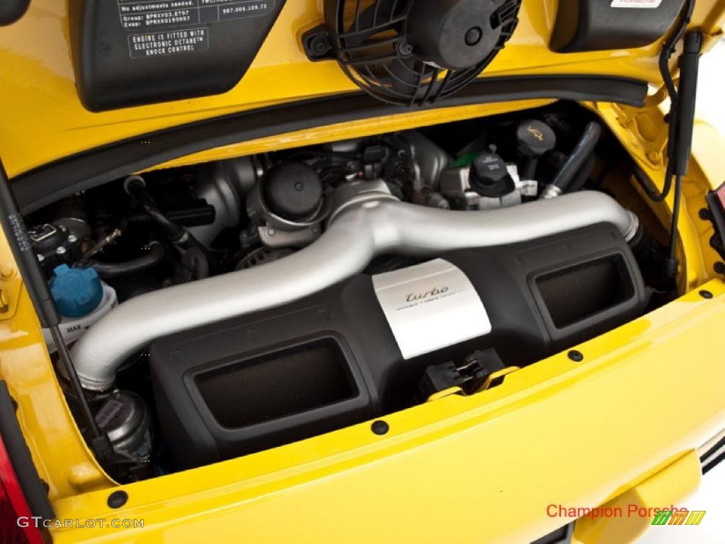 2008 911 Turbo Cabriolet - Speed Yellow / Black/Stone Grey photo #19