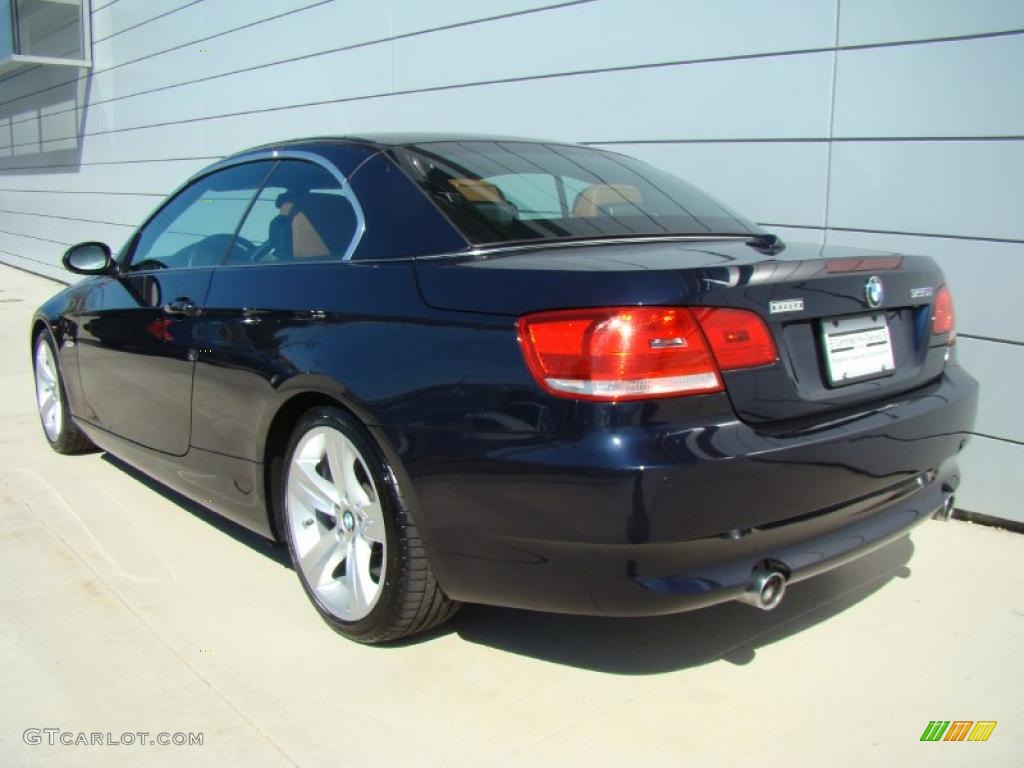 2007 3 Series 335i Convertible - Monaco Blue Metallic / Saddle Brown/Black photo #3