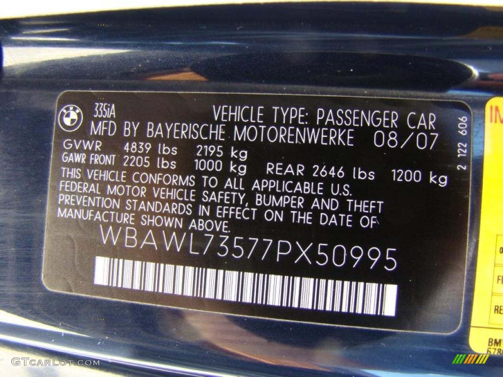2007 3 Series 335i Convertible - Monaco Blue Metallic / Saddle Brown/Black photo #15