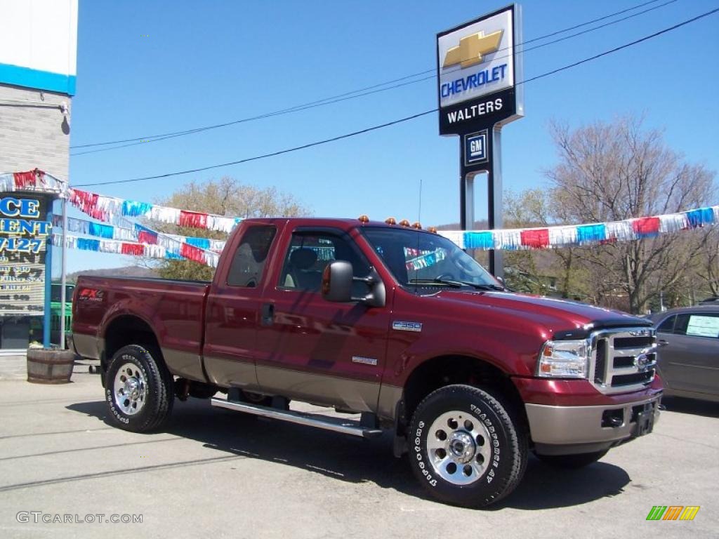 Dark Toreador Red Metallic Ford F350 Super Duty