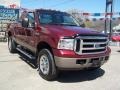 2007 Dark Toreador Red Metallic Ford F350 Super Duty XLT SuperCab 4x4  photo #54