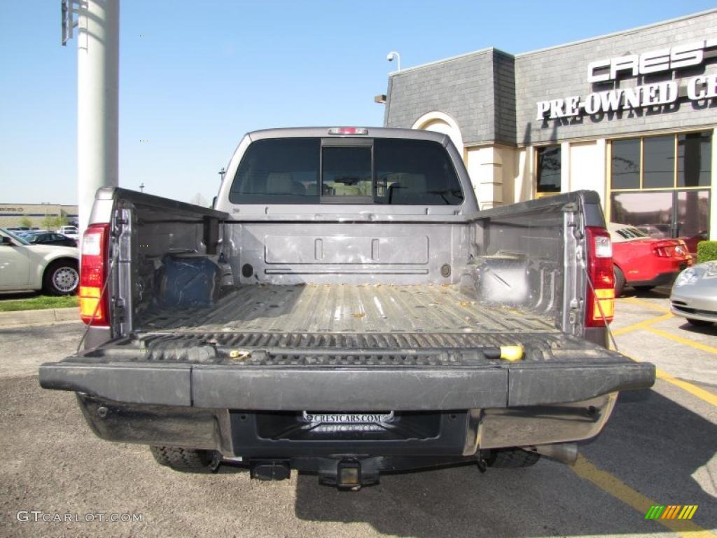 2009 F250 Super Duty Lariat Crew Cab 4x4 - Sterling Grey Metallic / Medium Stone photo #6