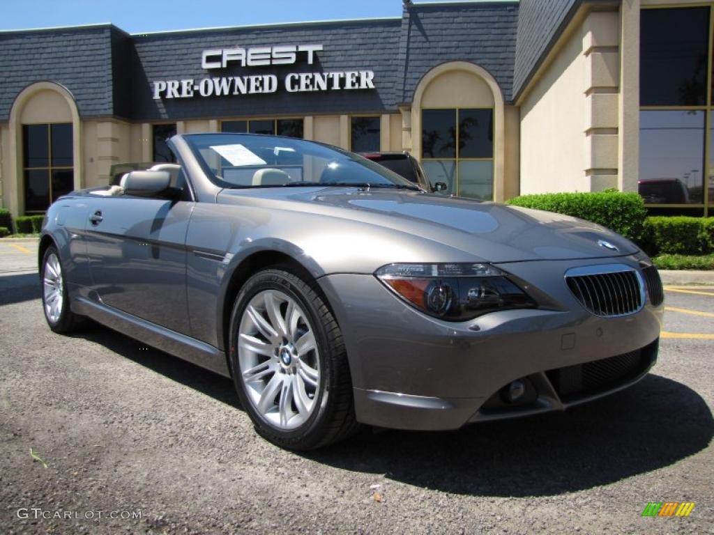 2007 6 Series 650i Convertible - Silver Grey Metallic / Cream Beige photo #1