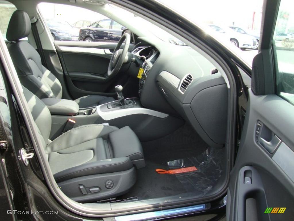 Black Interior 2010 Audi A4 2.0T quattro Sedan Photo #28546949