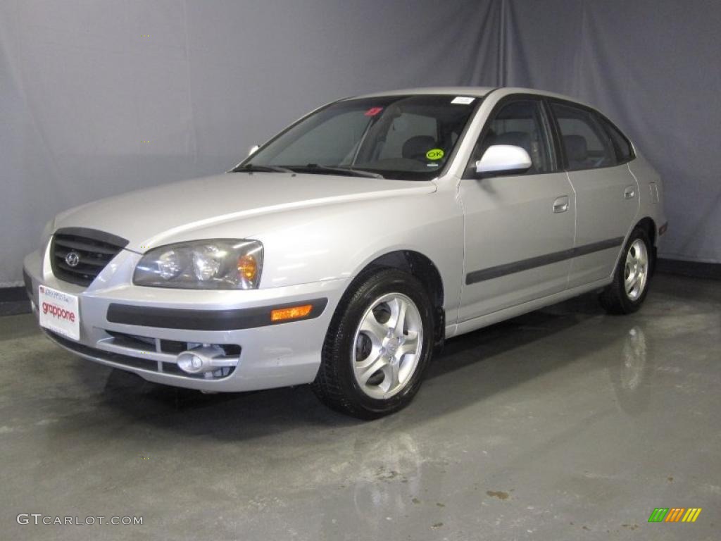 2004 Elantra GT Hatchback - Sterling Silver / Dark Gray photo #1