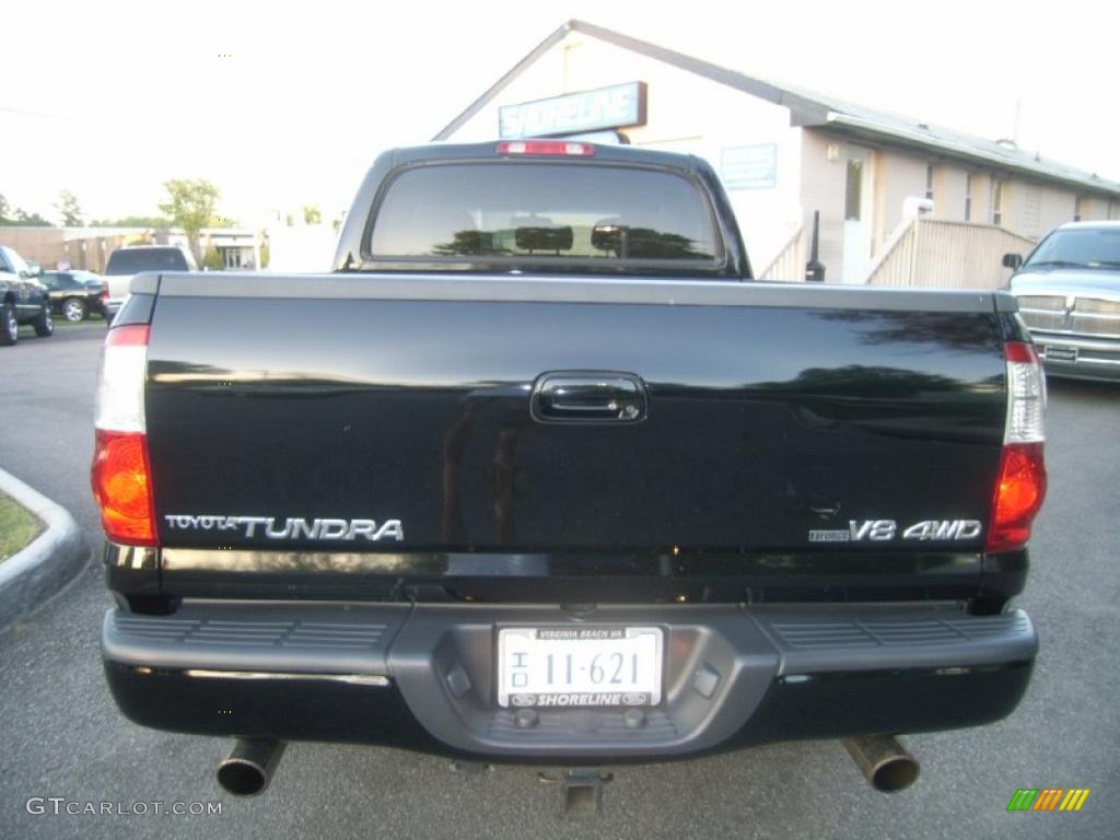 2004 Tundra Limited Double Cab 4x4 - Black / Oak photo #4