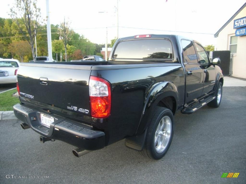2004 Tundra Limited Double Cab 4x4 - Black / Oak photo #6