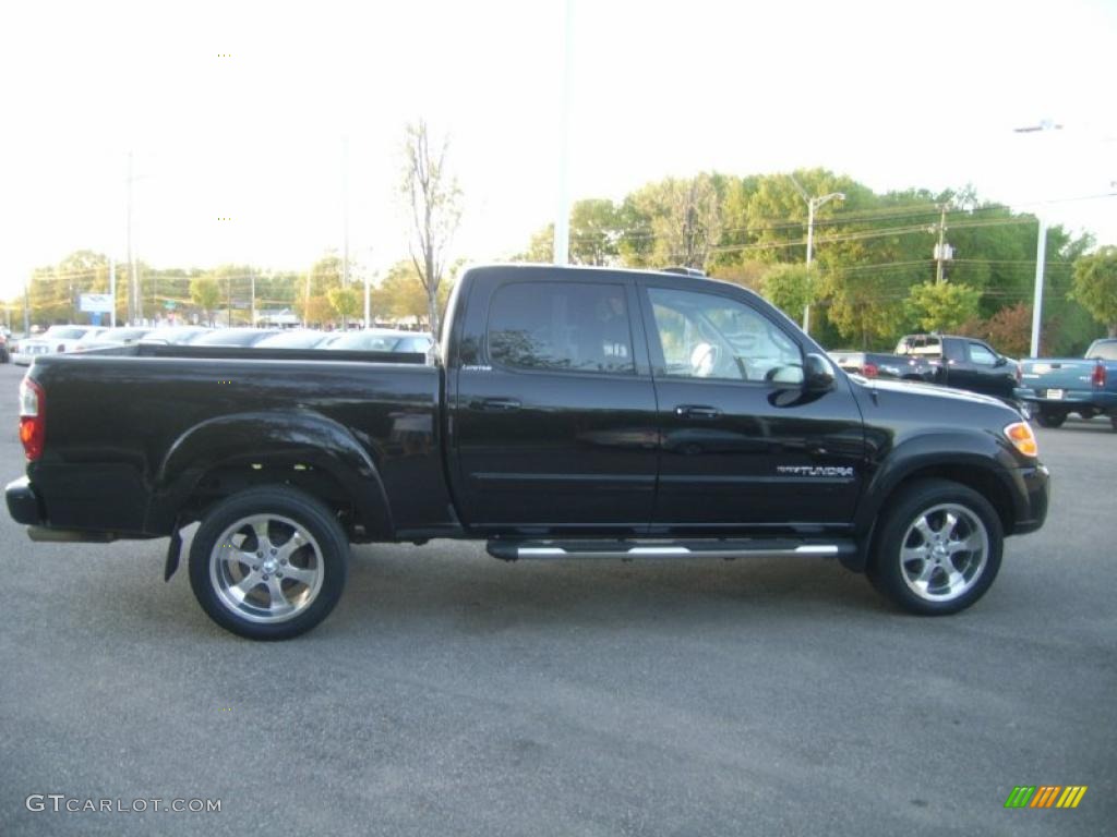 2004 Tundra Limited Double Cab 4x4 - Black / Oak photo #7
