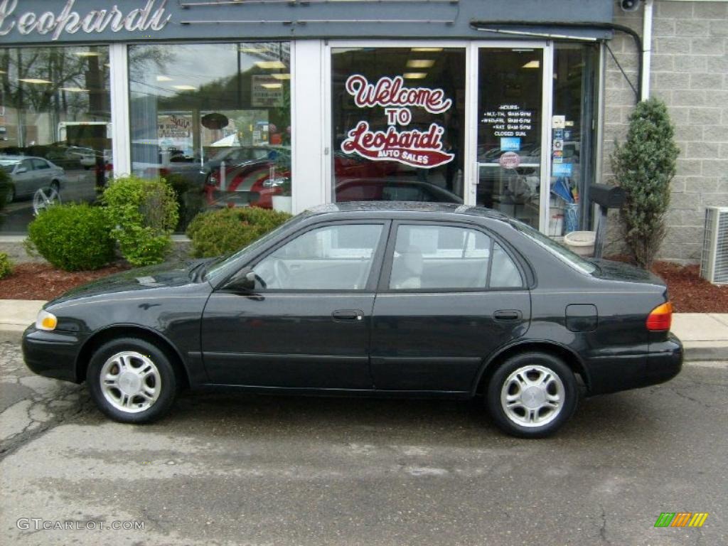 2001 Prizm LSi - Black Metallic / Light Neutral photo #2