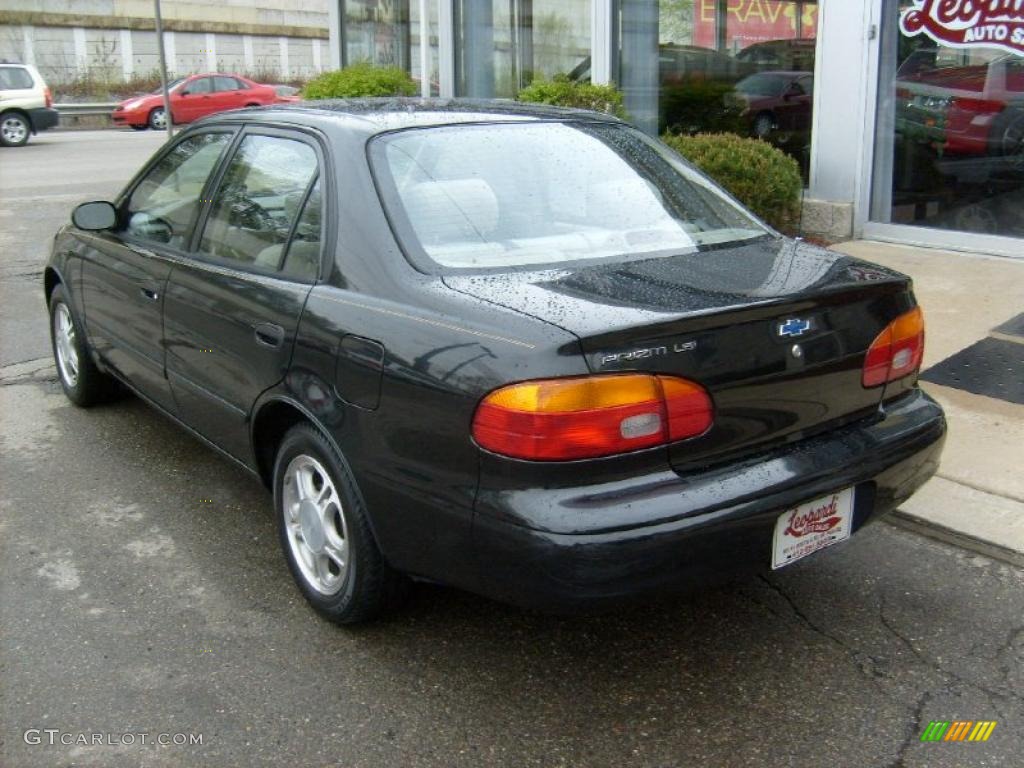 2001 Prizm LSi - Black Metallic / Light Neutral photo #3