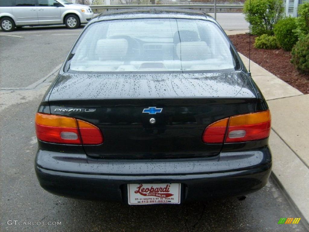 2001 Prizm LSi - Black Metallic / Light Neutral photo #4