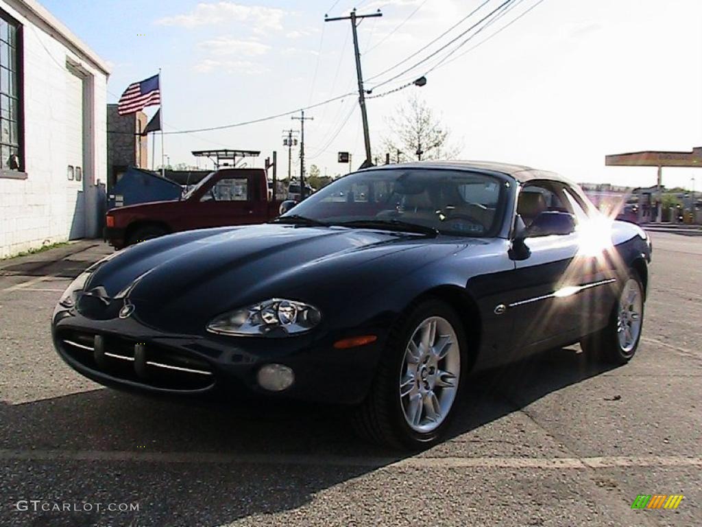 2001 XK XK8 Convertible - Westminster Blue / Ivory photo #1
