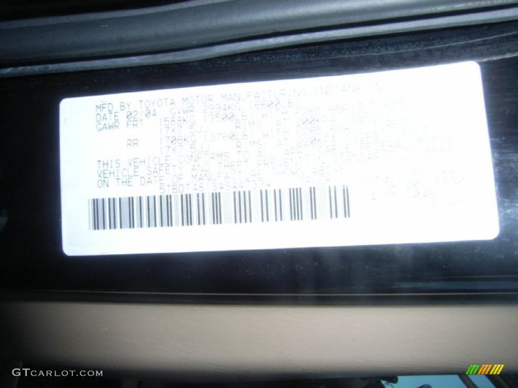 2004 Tundra Limited Double Cab 4x4 - Black / Oak photo #27