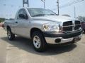 2008 Bright Silver Metallic Dodge Ram 1500 SXT Regular Cab  photo #7