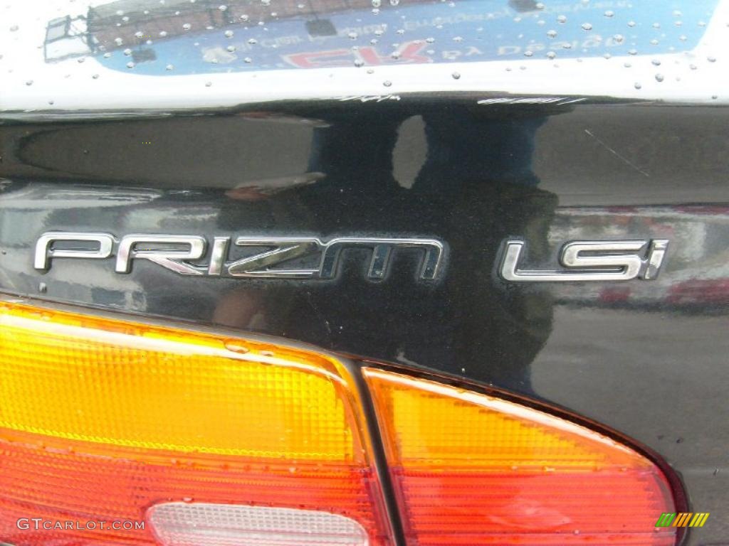 2001 Prizm LSi - Black Metallic / Light Neutral photo #18