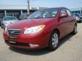 2008 Apple Red Pearl Hyundai Elantra GLS Sedan  photo #1