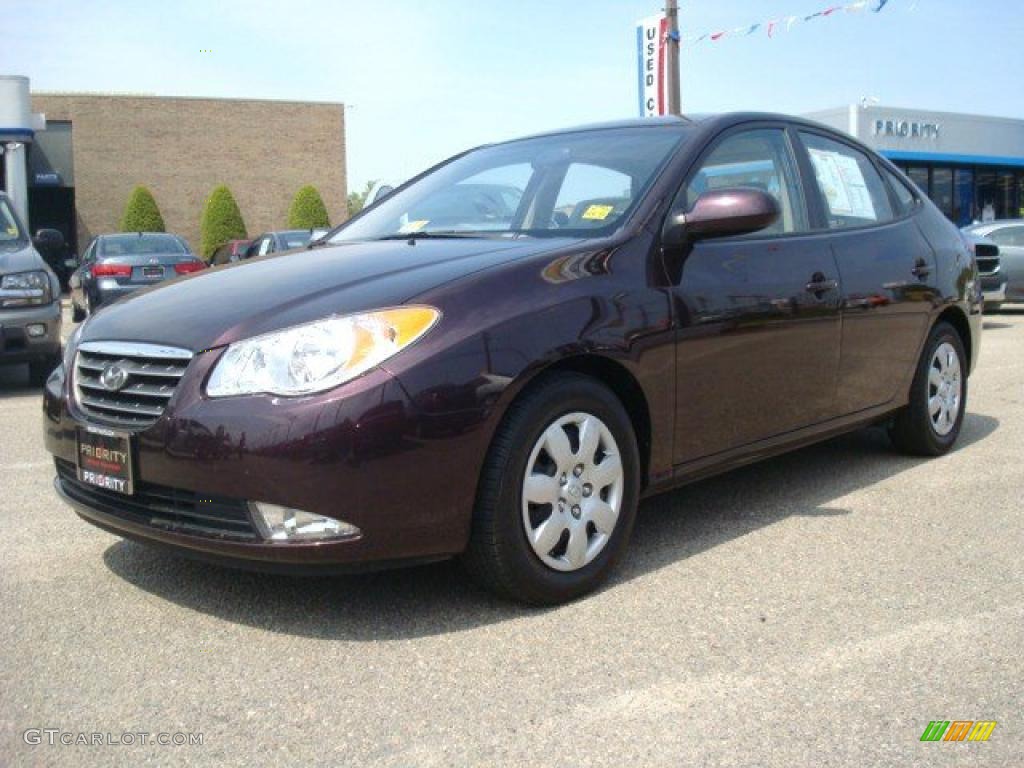 2009 Elantra GLS Sedan - Purple Rain / Beige photo #2