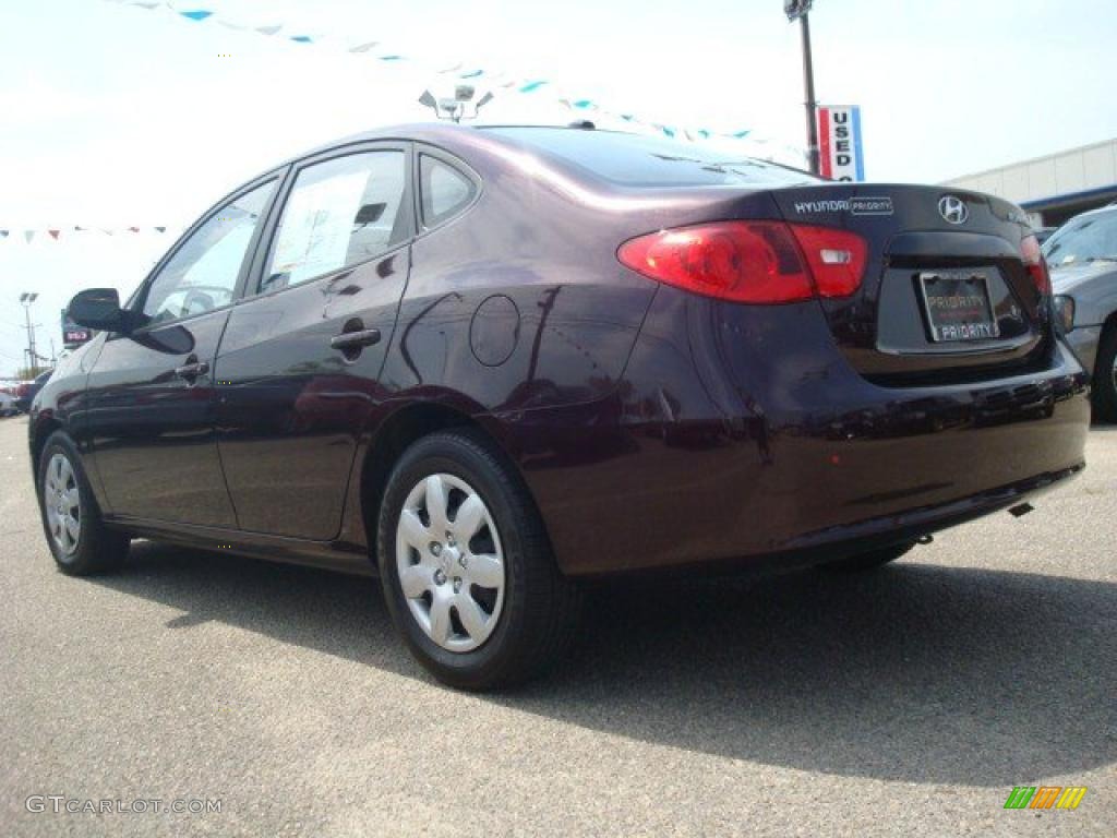 2009 Elantra GLS Sedan - Purple Rain / Beige photo #4