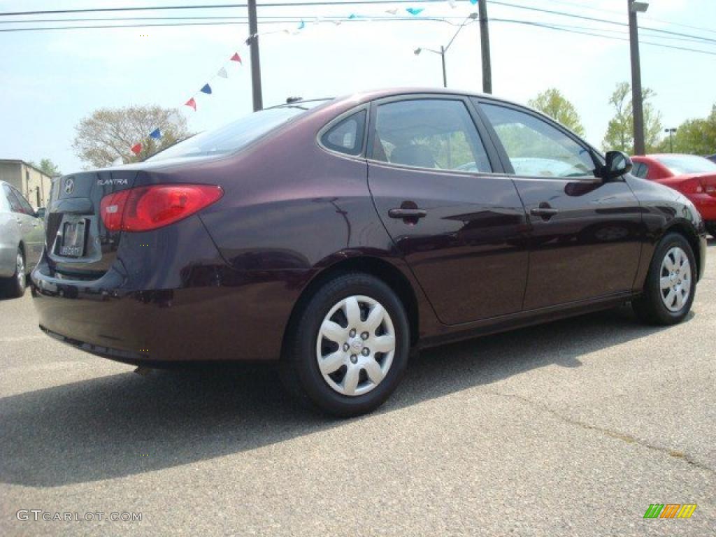 2009 Elantra GLS Sedan - Purple Rain / Beige photo #5