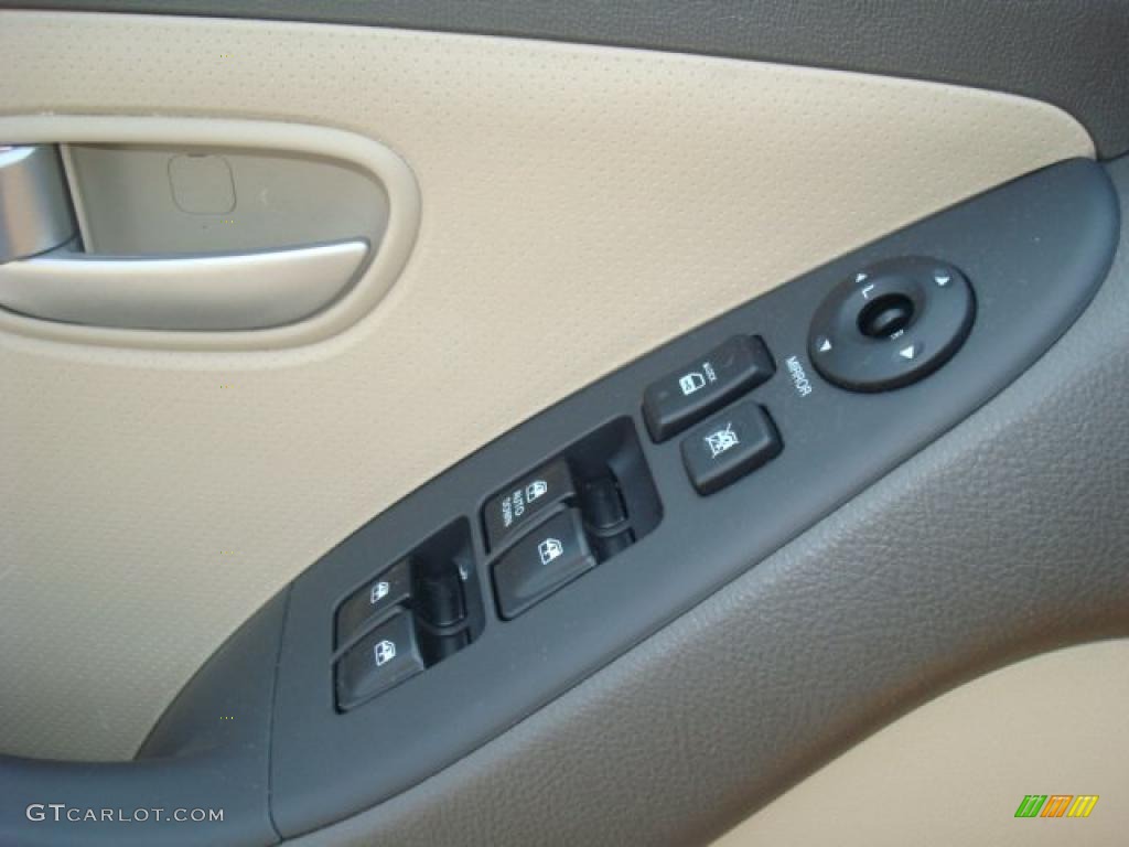 2009 Elantra GLS Sedan - Purple Rain / Beige photo #14