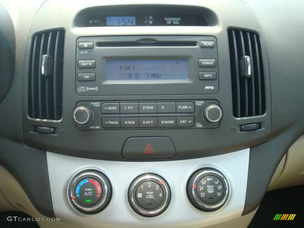 2009 Elantra GLS Sedan - Purple Rain / Beige photo #15