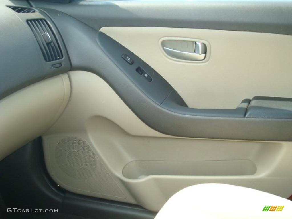 2009 Elantra GLS Sedan - Purple Rain / Beige photo #18