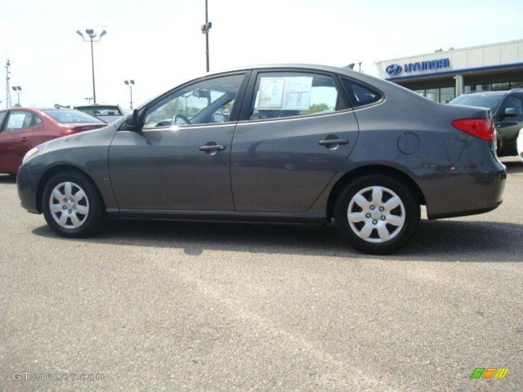 2009 Elantra GLS Sedan - Carbon Gray / Gray photo #4