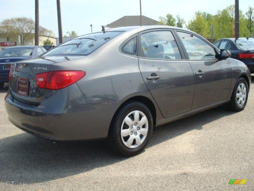 2009 Elantra GLS Sedan - Carbon Gray / Gray photo #6