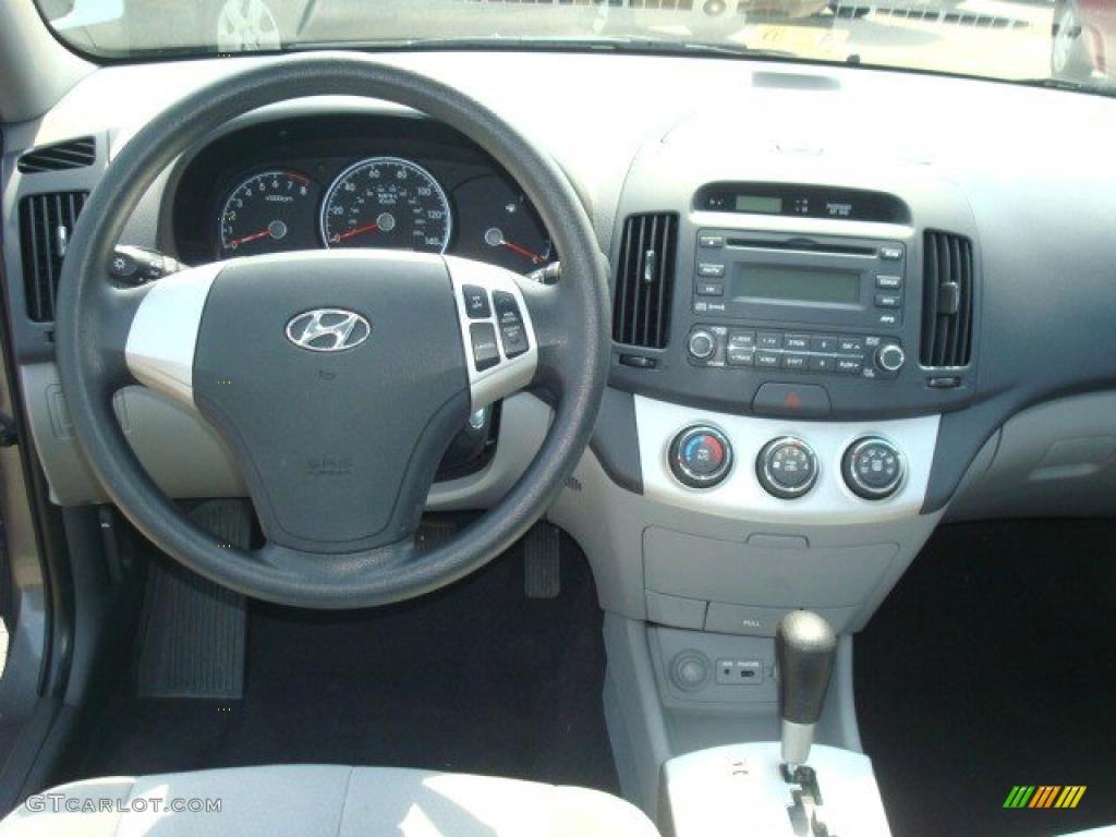 2009 Elantra GLS Sedan - Carbon Gray / Gray photo #14