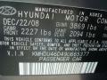 2009 Carbon Gray Hyundai Elantra GLS Sedan  photo #23