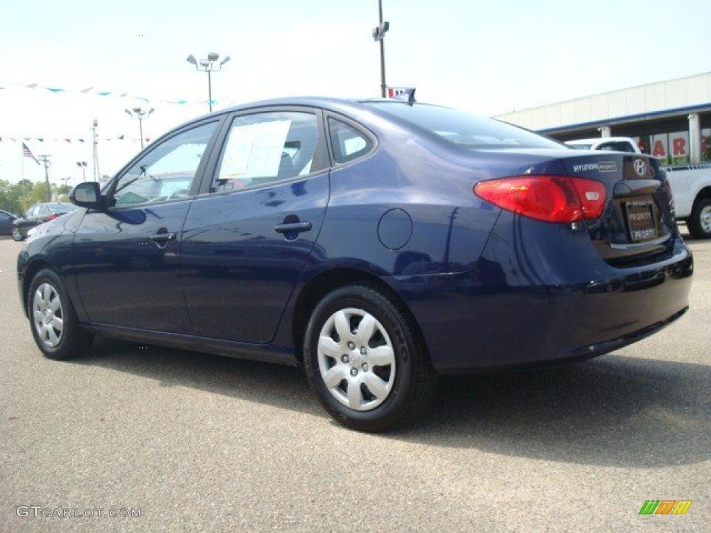 2009 Elantra GLS Sedan - Regatta Blue / Gray photo #4