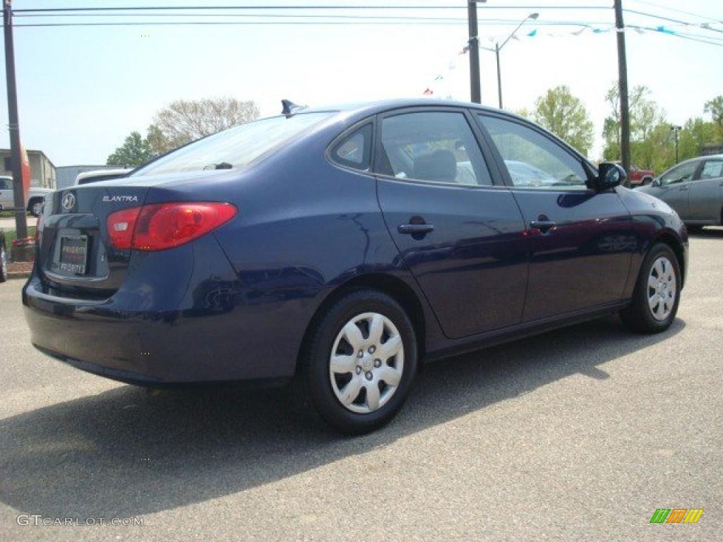 2009 Elantra GLS Sedan - Regatta Blue / Gray photo #5