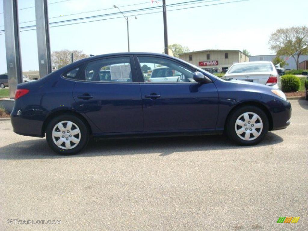 2009 Elantra GLS Sedan - Regatta Blue / Gray photo #6