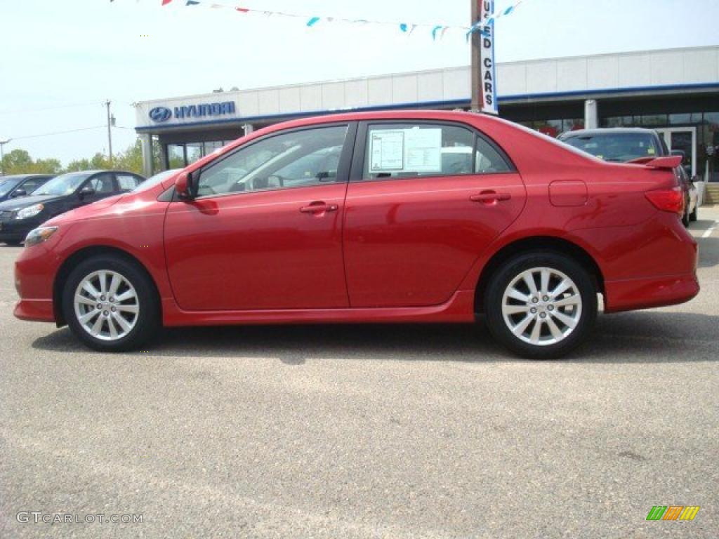 2010 Corolla S - Barcelona Red Metallic / Dark Charcoal photo #3