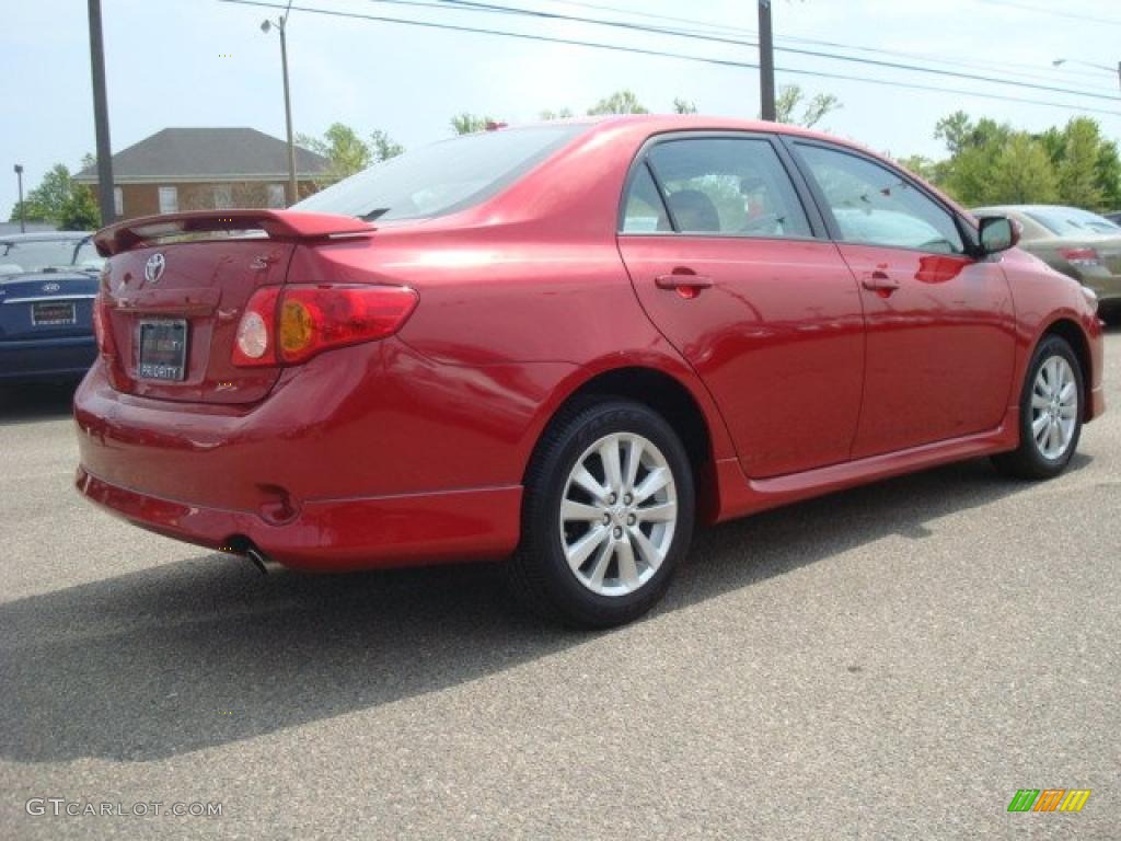 2010 Corolla S - Barcelona Red Metallic / Dark Charcoal photo #5