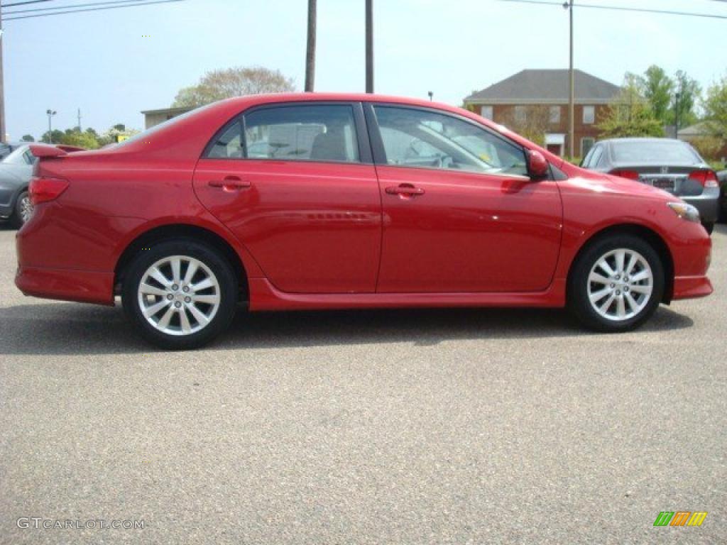 2010 Corolla S - Barcelona Red Metallic / Dark Charcoal photo #6
