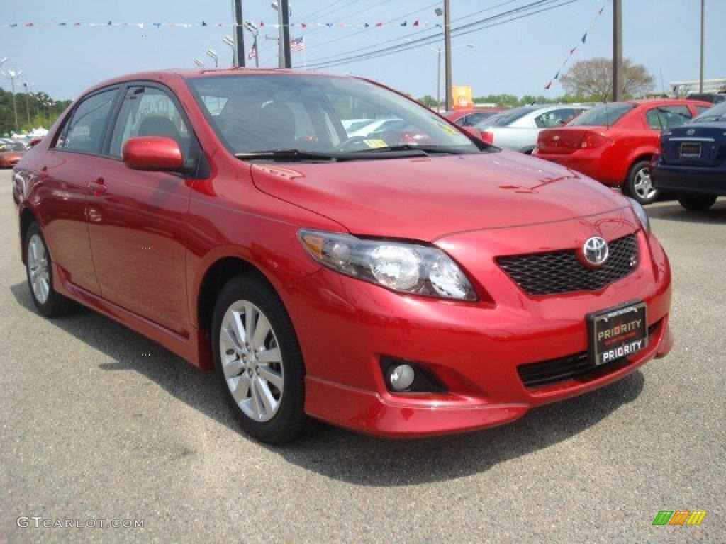 2010 Corolla S - Barcelona Red Metallic / Dark Charcoal photo #7