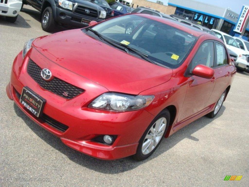 2010 Corolla S - Barcelona Red Metallic / Dark Charcoal photo #9