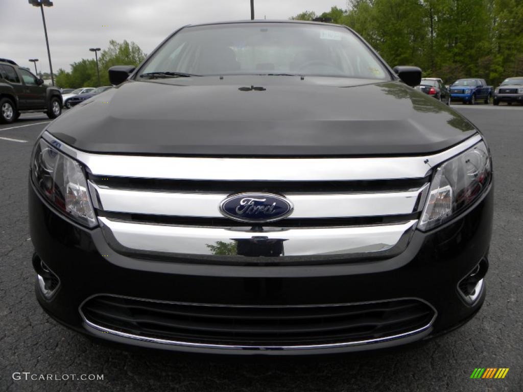 2010 Fusion SEL V6 - Tuxedo Black Metallic / Charcoal Black photo #7