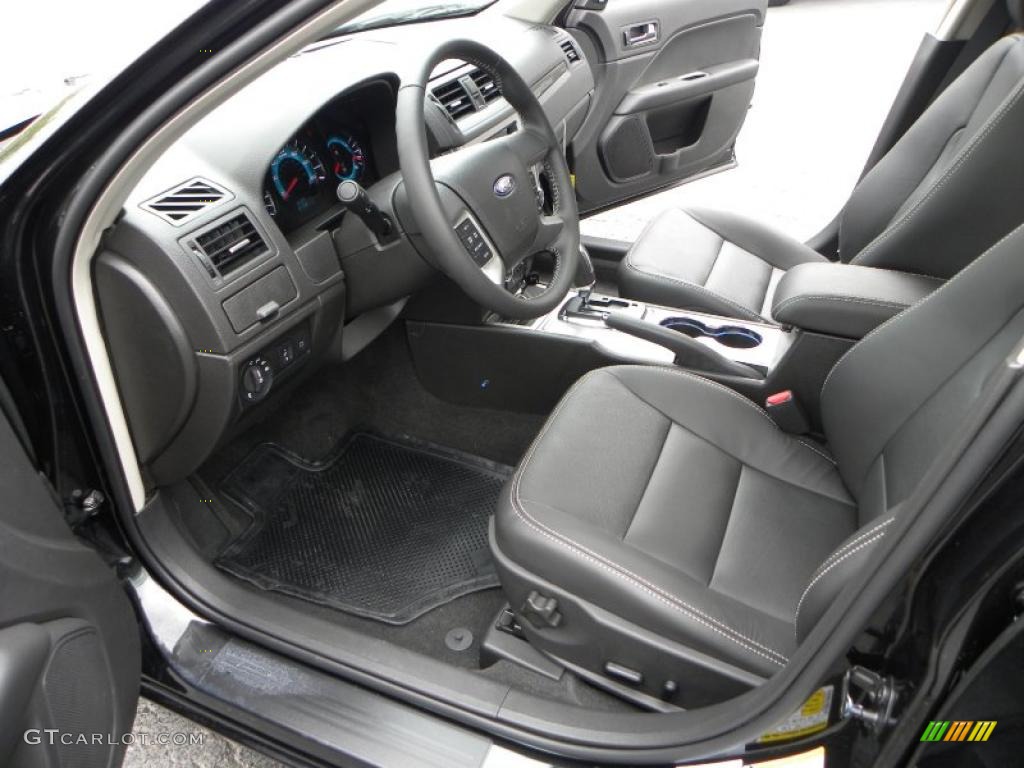 2010 Fusion SEL V6 - Tuxedo Black Metallic / Charcoal Black photo #8